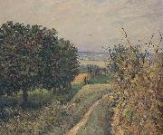 Alfred Sisley Among the Vines Louveciennes, Germany oil painting artist